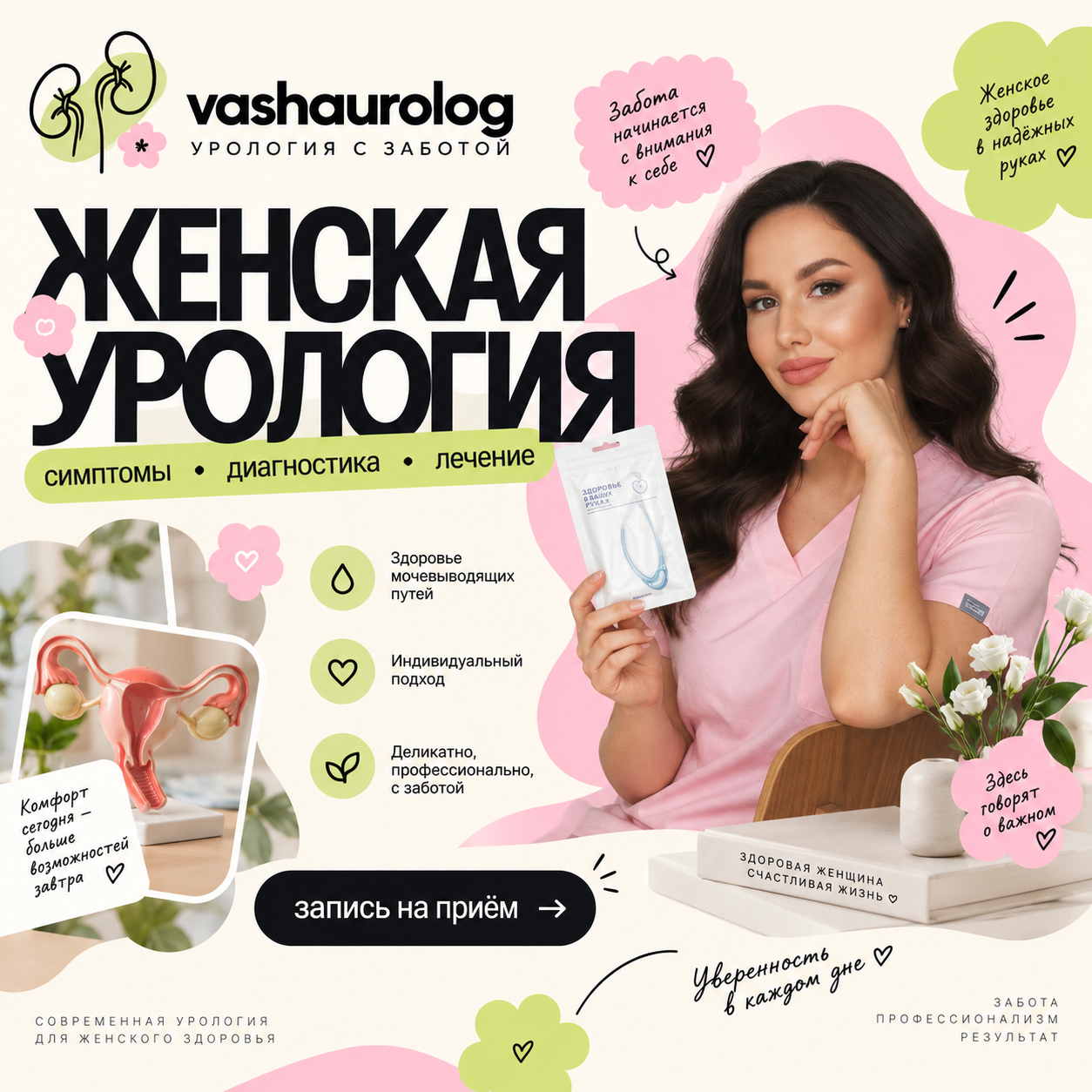Эстетичная урологическая иллюстрация